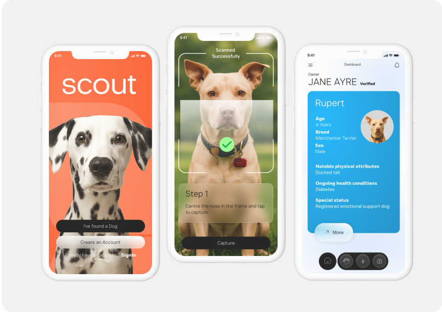 Dog finding mobile application